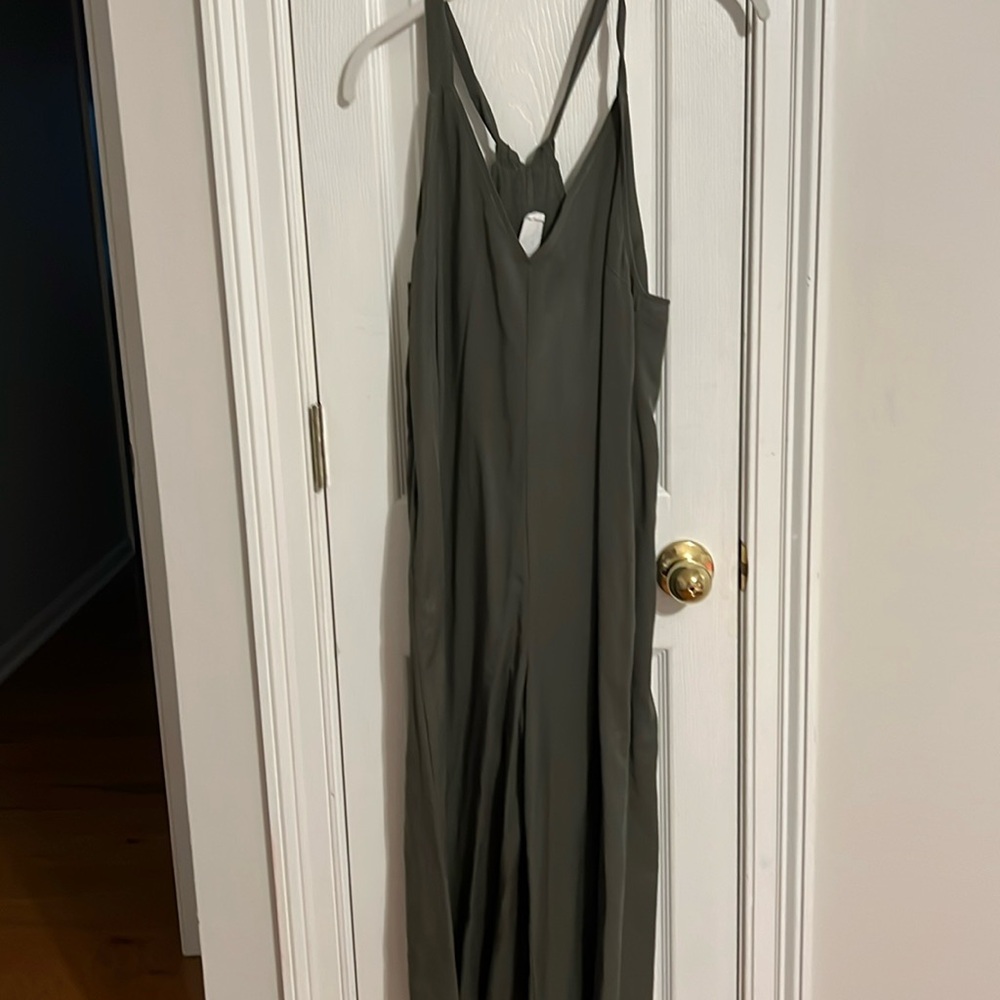 Dee‎ Dee Olive Green Sleeveless Jumpsuit